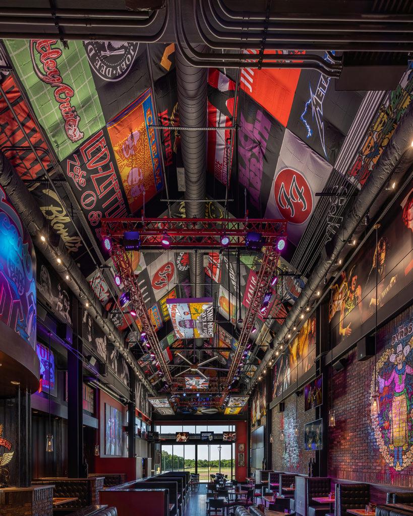 Rock and Brews Casino Restaurant Vaulted Ceiling